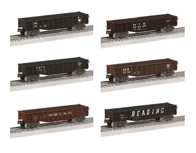Lionel 6-84458 O Assorted East Gondola Set (6)