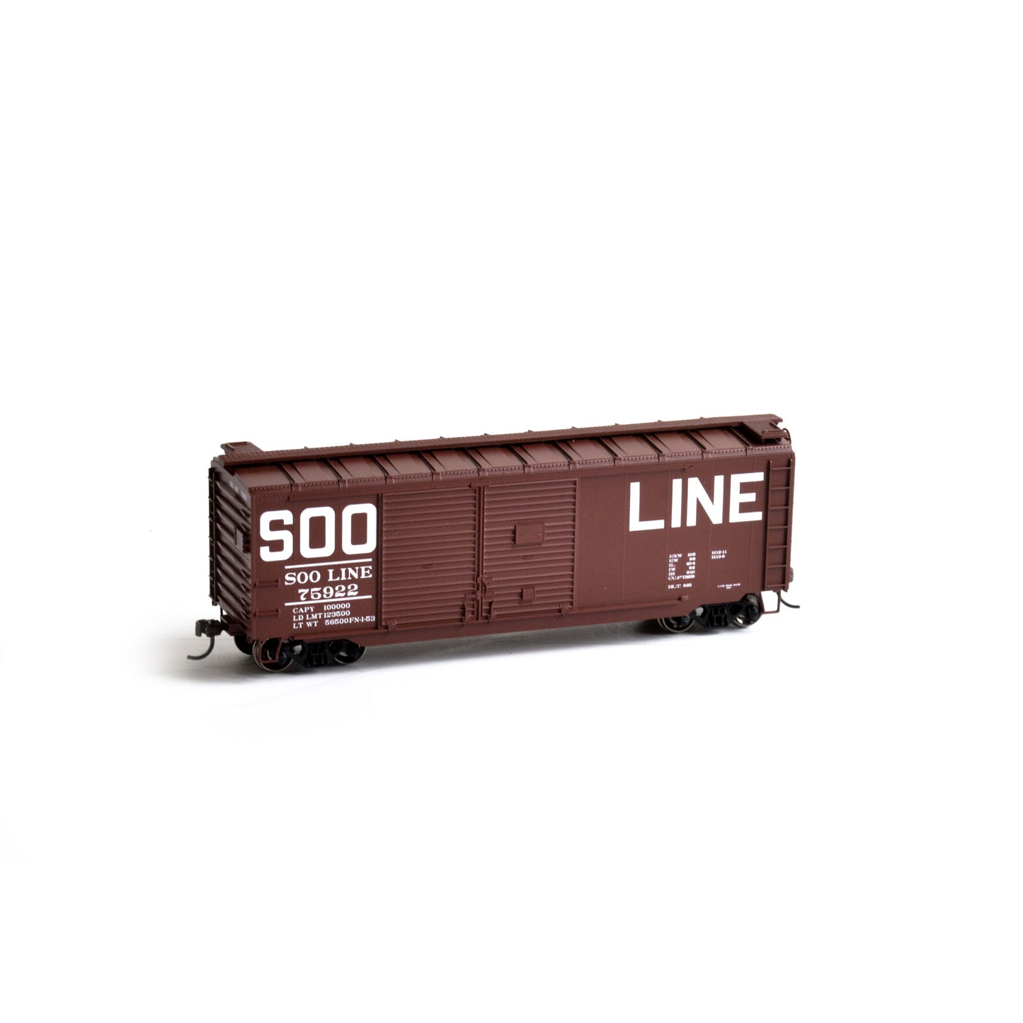 Athearn 14741 HO Soo Line 40' Double Door Box Car RTR #75922