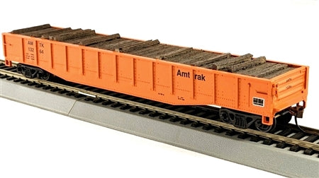 Con-Cor 92120 HO Amtrak Railway Gondola with Resin Tie Full Load (Orange) #2