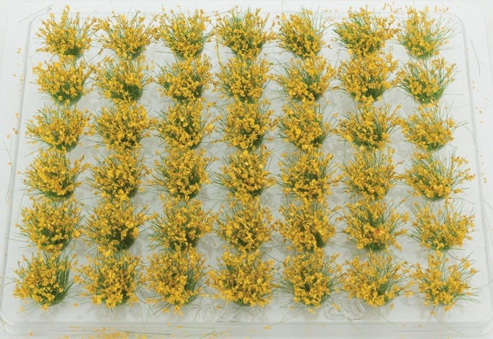Walthers 949-1114 HO 1/2" 1.2cm Tall Yellow Blooming Flowers (Pack of 42)