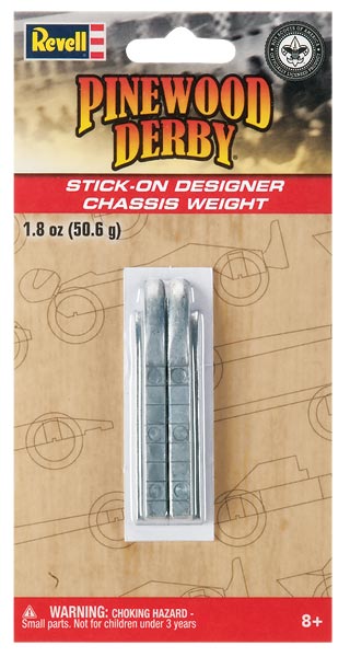 Revell RMXY9606 Pinewood Derby Stick-On Designer Weights
