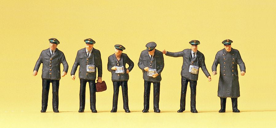 Preiser 10490 HO Tram Personnel Figures (Set of 6)