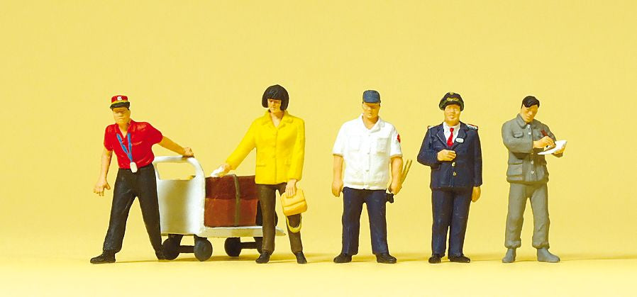 Preiser 10571 HO Chinese Railroad Personnel Figures (Set of 5)