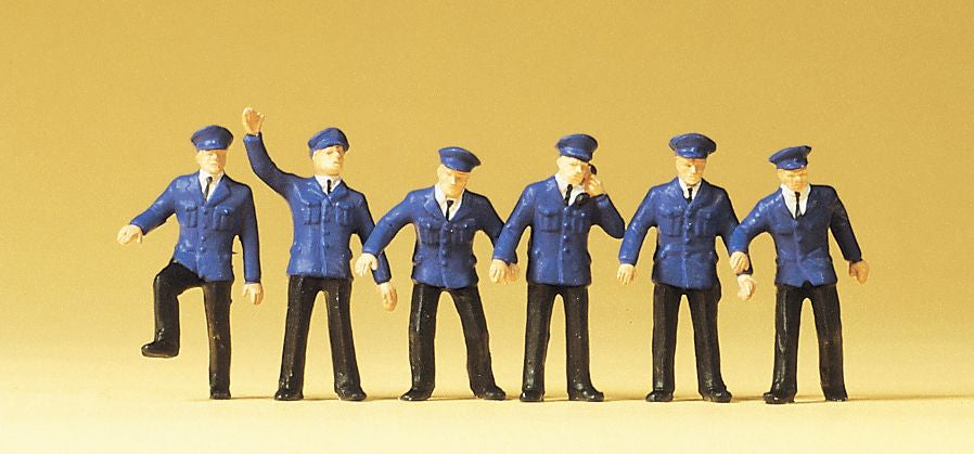Preiser 14012 HO DB German Railroad Personnel Figures (Set of 6)