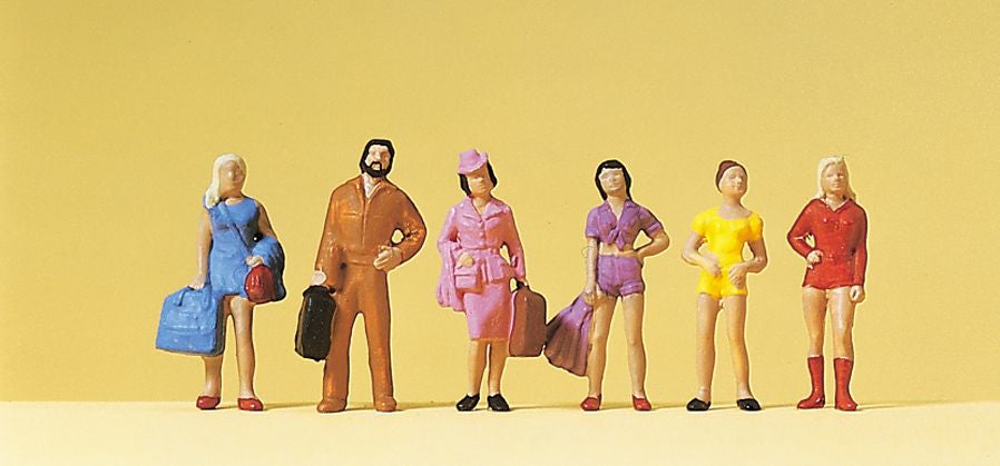 Preiser 14123 HO Teenagers & Passengers Figures (Set of 6)