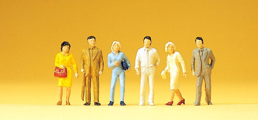 Preiser 14135 HO Standing Passers-By Figures (Set of 6)