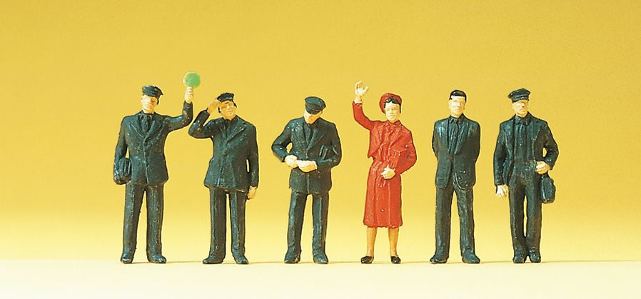 Preiser 14141 HO DB Train Personnel Figures (Set of 6)