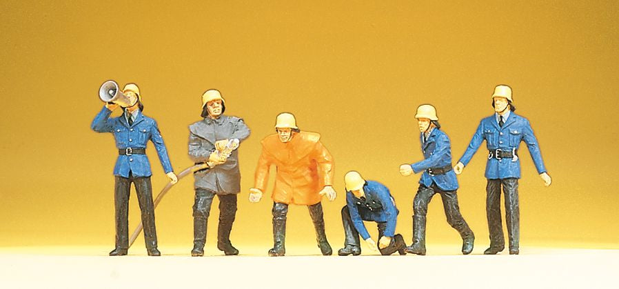 Preiser 14201 HO Working Firemen Figures (Set of 6)