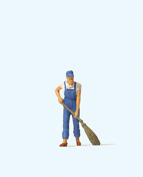 Preiser 28097 HO Sweeping the Floor Figure