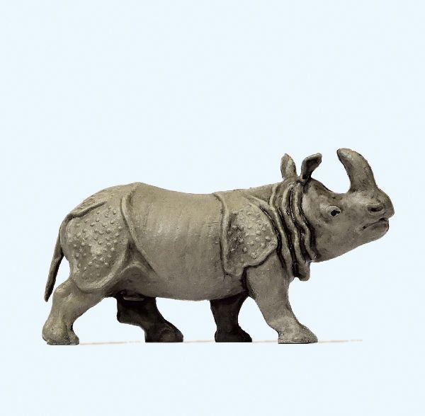 Preiser 29501 HO Animals - Indian Rhinoceros #1 Figure