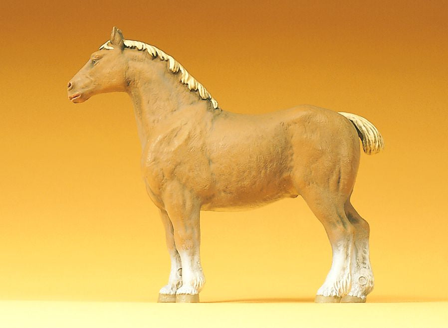 Preiser 47024 G Animals Standing Belgian Horse Figure