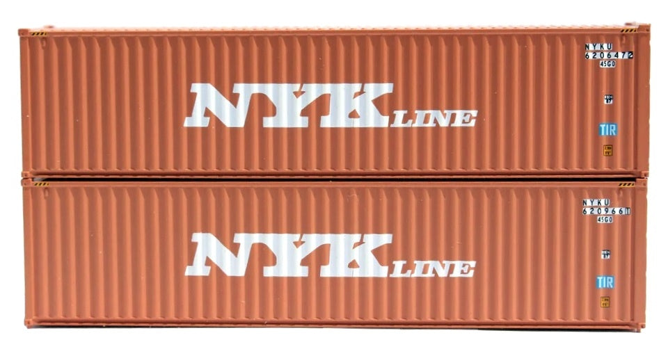 JTC Model Trains 405061 N NYK Line 40' High Cube Containers (Set of 2)