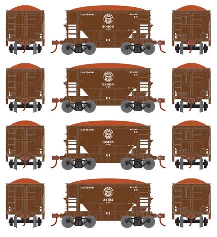 Roundhouse 87106 HO Duluth, Missabe&Iron Range 24' Ribbed Ore Car w/Load #2 (4)