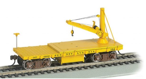 Bachmann 16418 HO Pennsylvania Lines Derrick Car