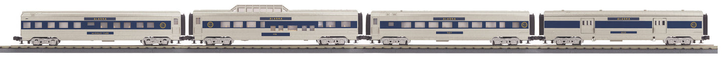 MTH 30-67929 O Alaska 60' Streamlined Passenger Car Set (Set of 4)