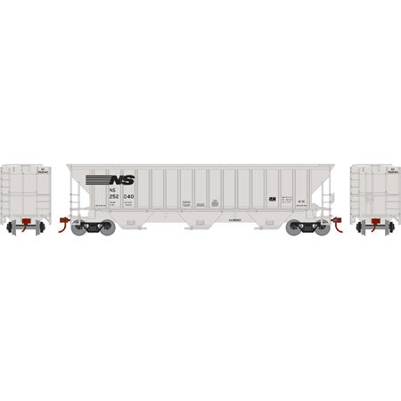 Athearn 14718 HO Norfolk Southern PS 4740 3-Bay Covered Hopper Car RTR #252040