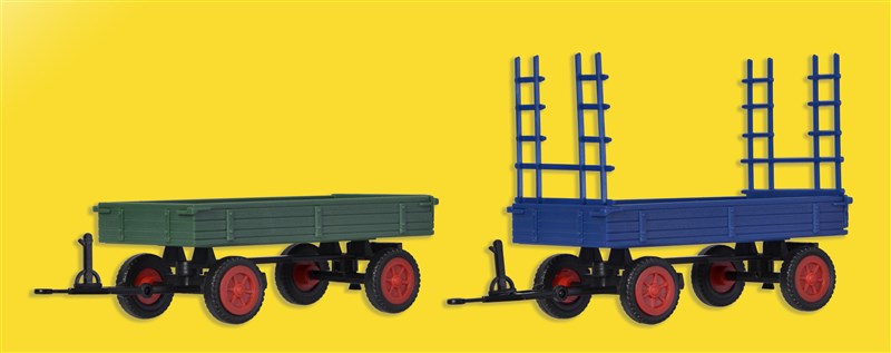 Kibri 15702 HO FENDT Trailer with Rubber Wheels, 2 Pieces