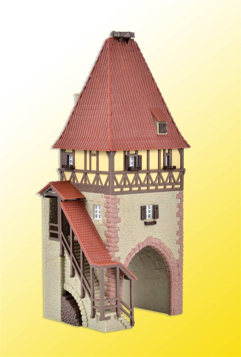 Kibri B-8470 HO Timber Framed Tower with Gate Building Kit – Trainz