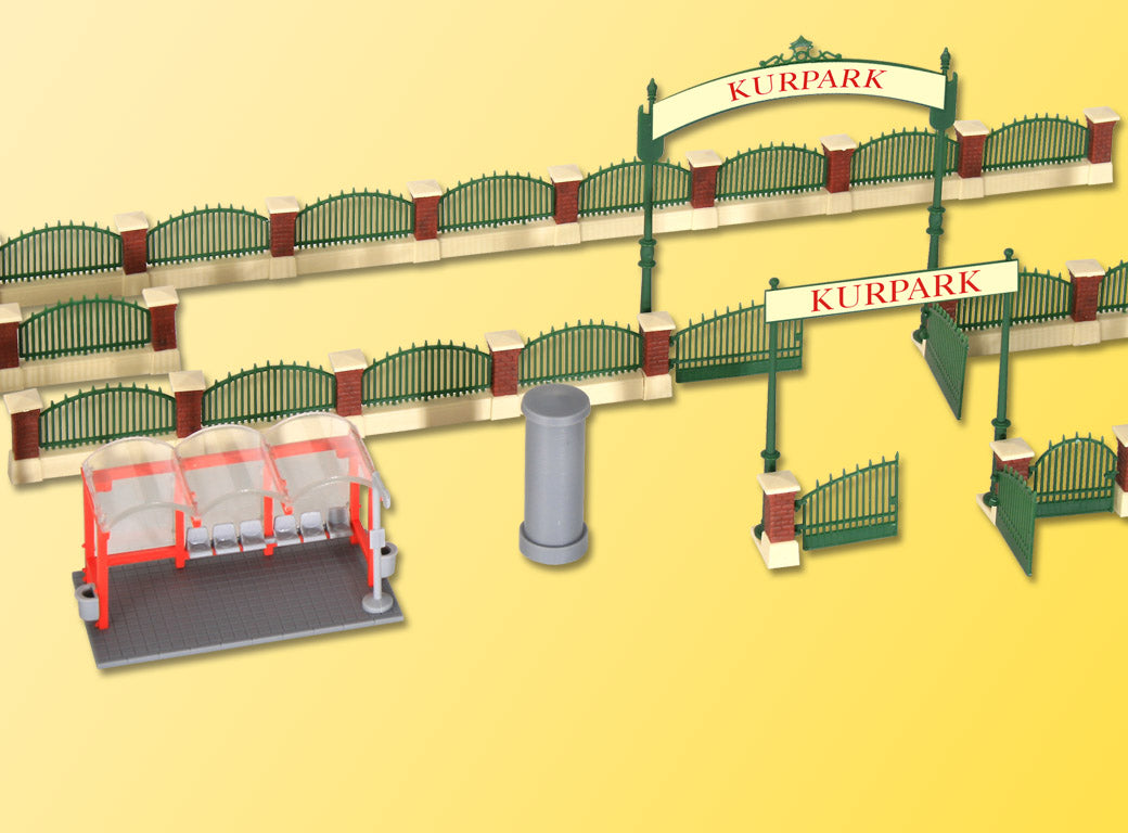 Kibri 38601 HO English Garden Deco-Set Fence