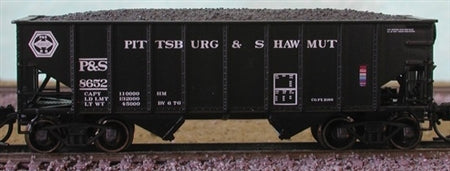 Bluford Shops 65061 N Pittsburgh & Shawmut 8-Panel 2-Bay Open Hopper #8652