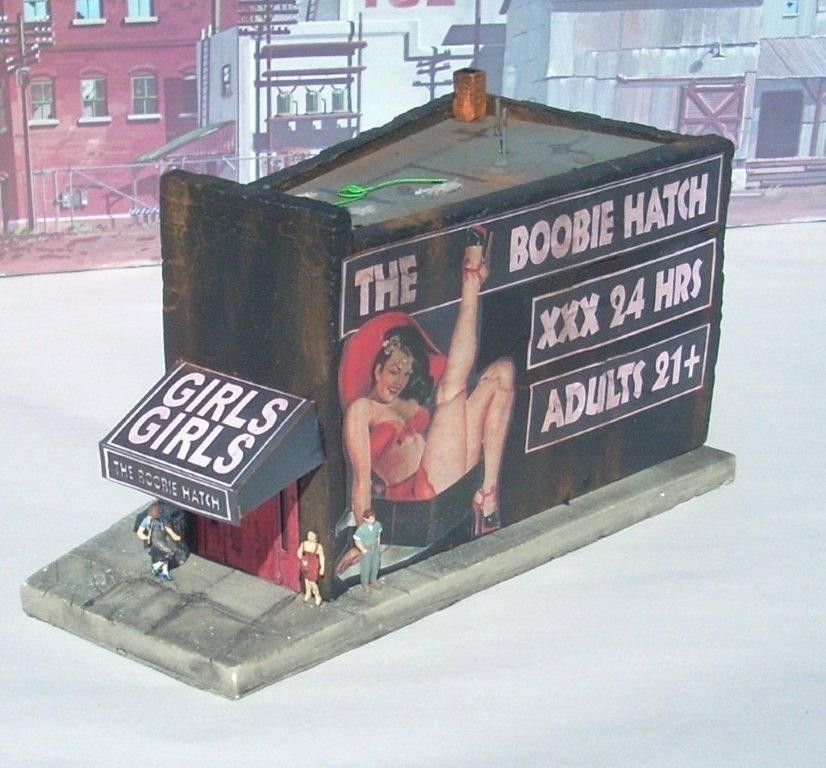 Downtown Deco DD54 O Scale The Boobie Hatch Strip Club Building Kit