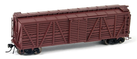 Broadway Limited 4582 HO Unlettered Stock Car with Cattle Sounds, Oxide Red