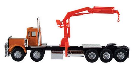 Herpa 6385 HO Kenworth W-9 Construction Trucks with Crane, Platform, Bar