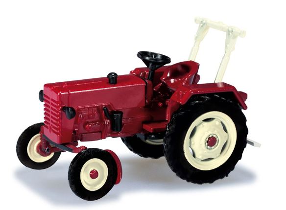 Herpa 159333 HO Mc Cormick D326 Farm Tractor, Assembled in Red