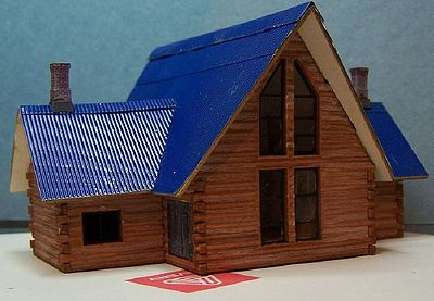 RS Laser Kits 3015 N Log Lodge House Building Kit