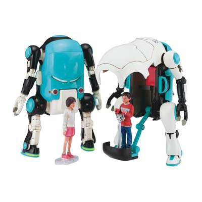 Hasegawa 64510 1:35 MechatroWeGo No.02 Milk & Cacao Plastic Model Kit (Set of 2)