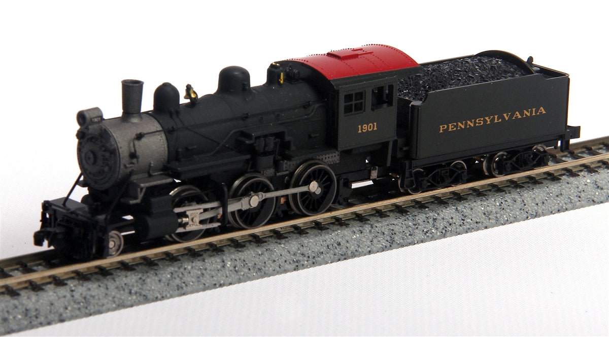 Model Power 87608 N Pennsylvania Steam 2-6-0 Mogul - Standard DC