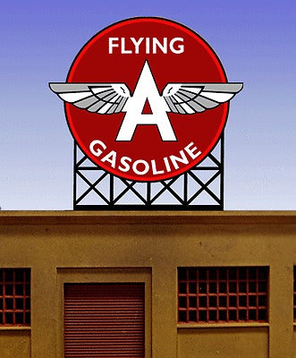 Miller Engineering 882501 HO/O Large Flying A Gasoline Billboard Sign Kit