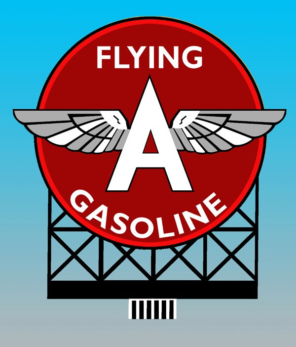 Miller Engineering 44-2502 HO/N Small Flying A Gasoline Billboard Sign Kit