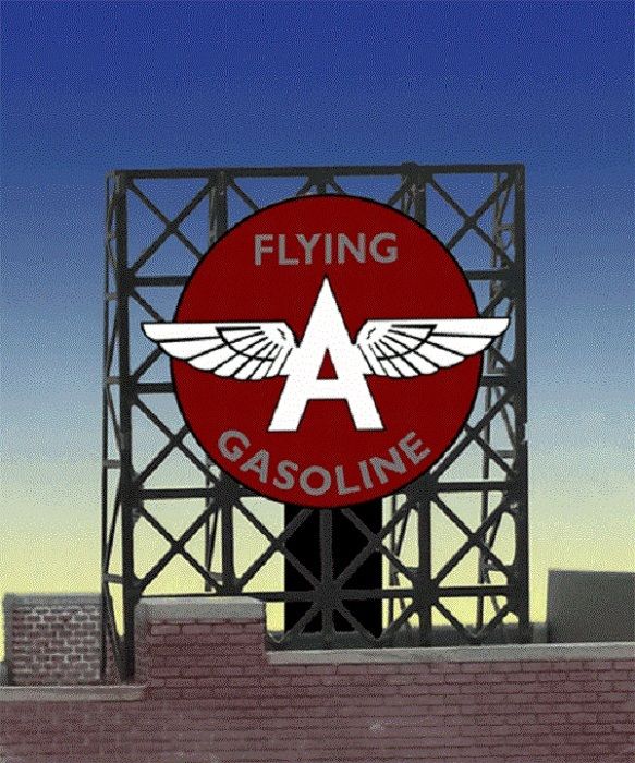 Miller Engineering 33-9035 N/Z Flying A Billboard Animated Neon Style Sign Kit