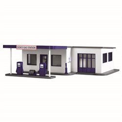Model Power 787 HO Shell Gas Station Built Up