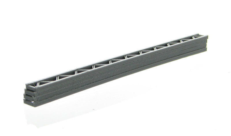 3D to Scale 50-155-GY 1:50 Grey Plastic Construction Girders (Pack of 4)
