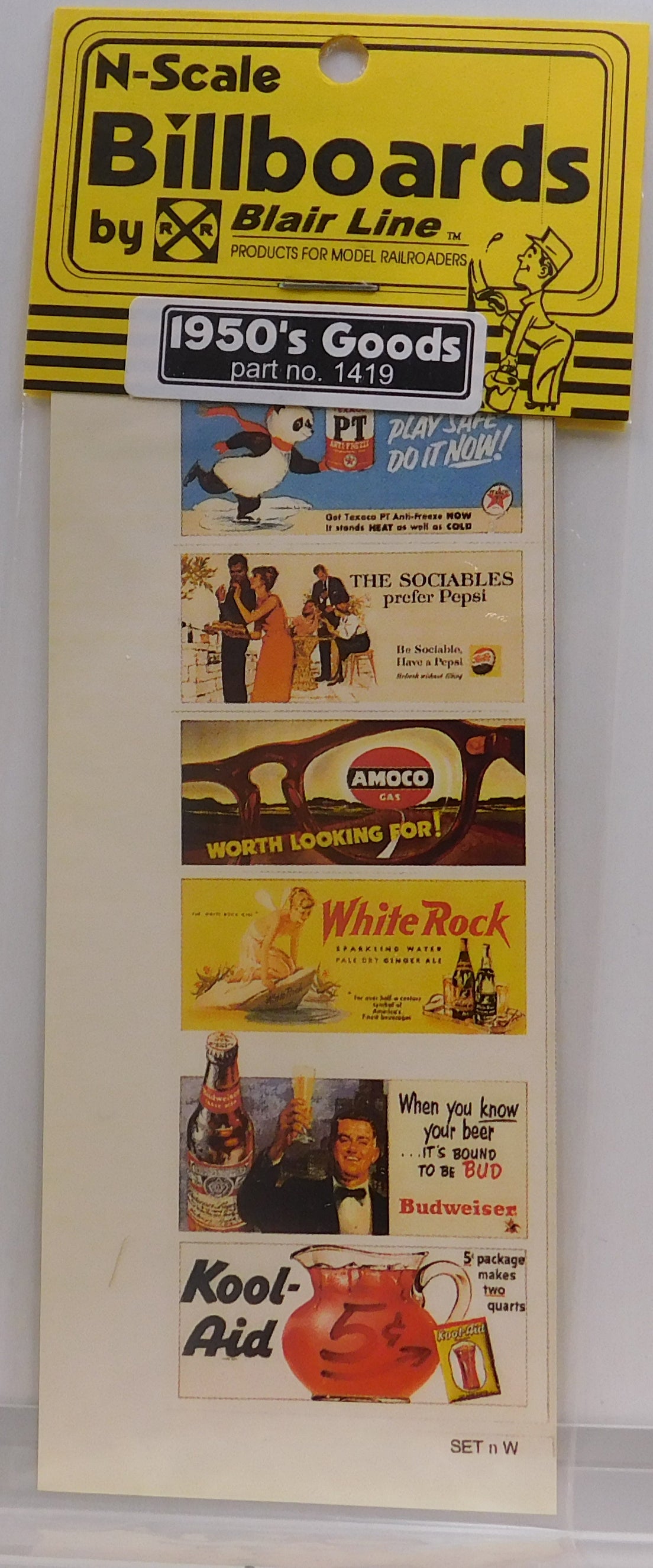 Blair Line 1419 N 1950's Goods Billboard Signs #1