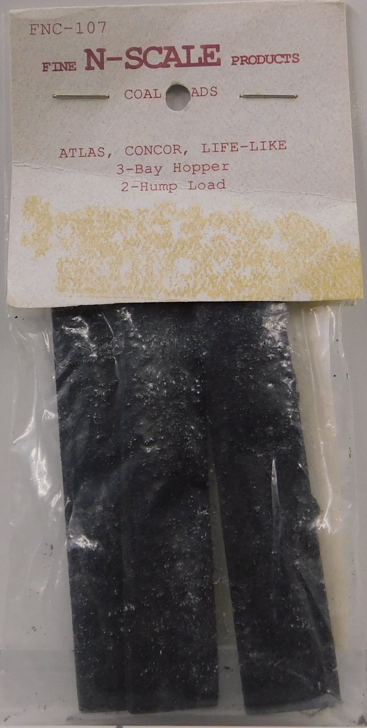 Fine N Scale Products FNC-107 N Atlas Con-cor Life-Like 2-Hump Coal Loads