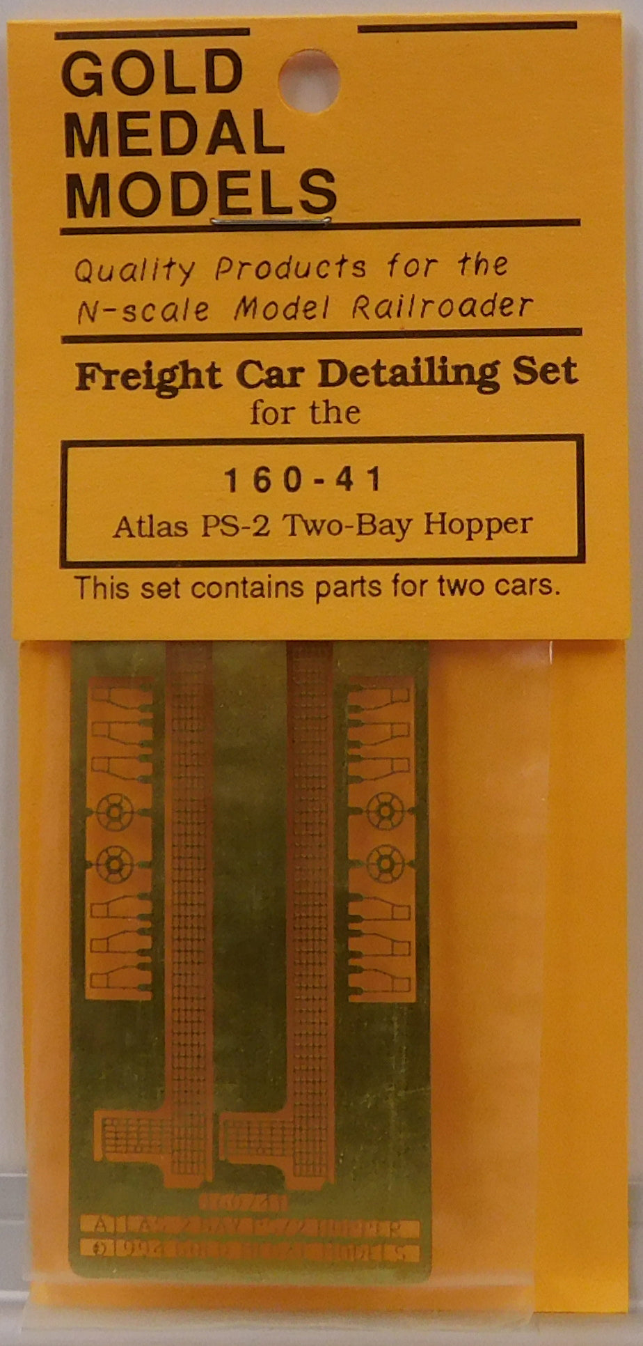 Gold Medal Models 16041 N Atlas PS2 2-Bay Covered Hopper Car Detailing Set