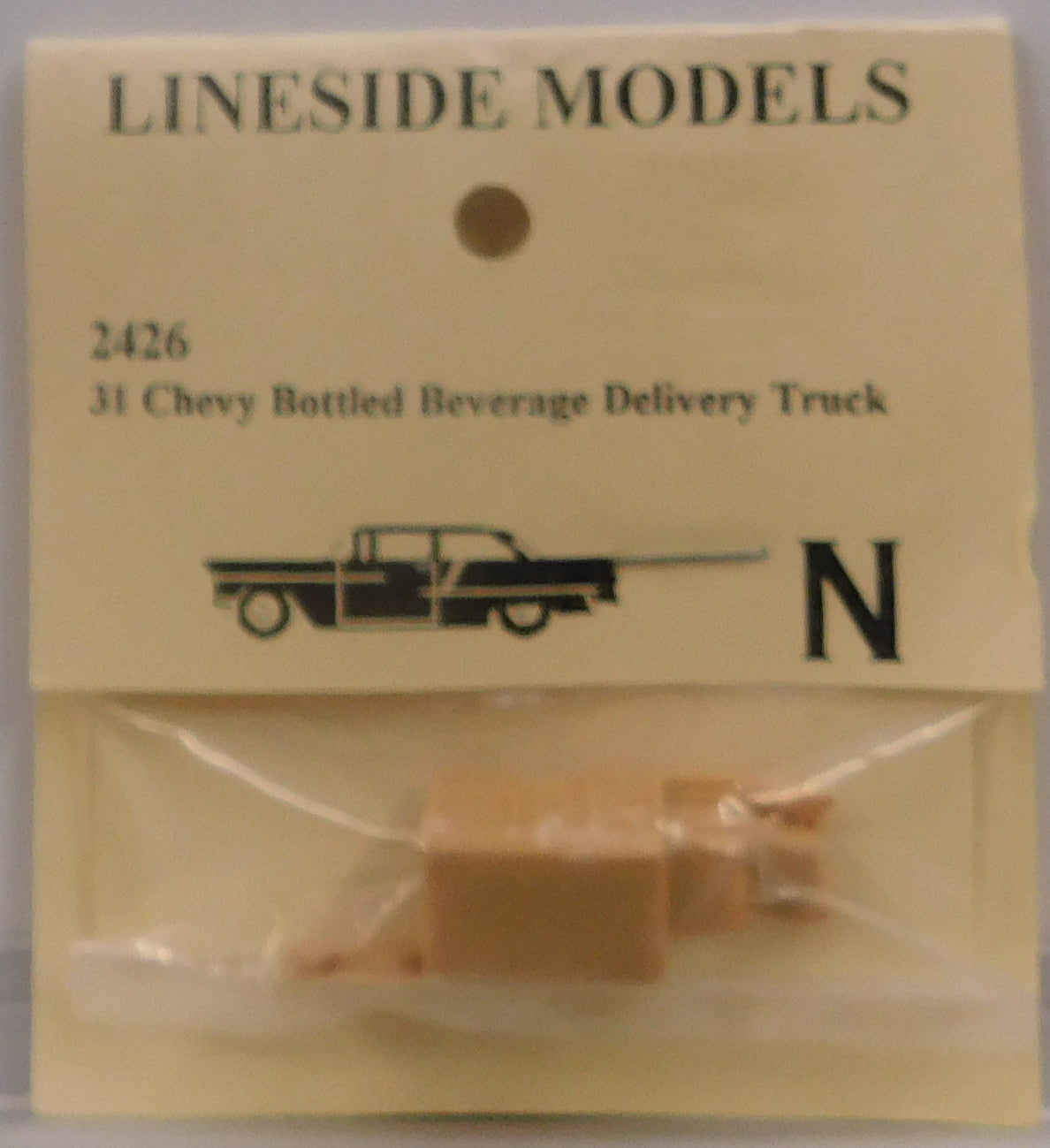 Lineside Models 2426 N 1931 Chevy Bottled Beverage Delivery Truck