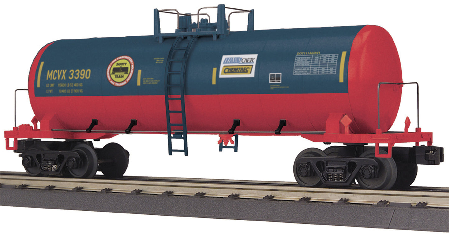 MTH 30-73463 O Gauge Safety Train Modern Tank Car #3390