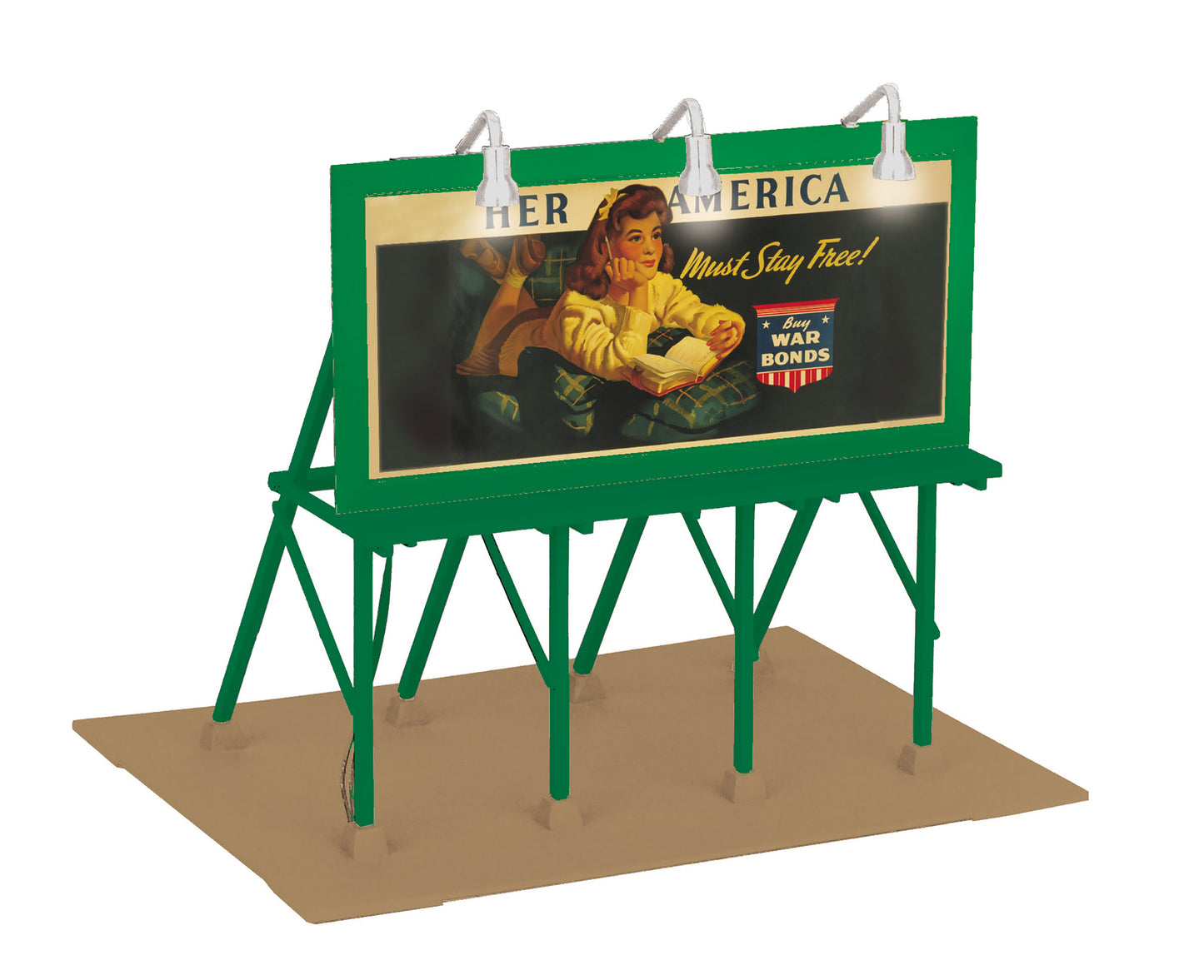 MTH 30-90528 O Buy War Bonds RailKing Lighted Billboard
