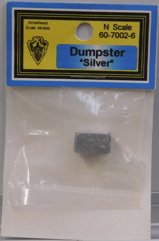 Arrowhead Scale Models 60-7002-6 N Dumpster Silver