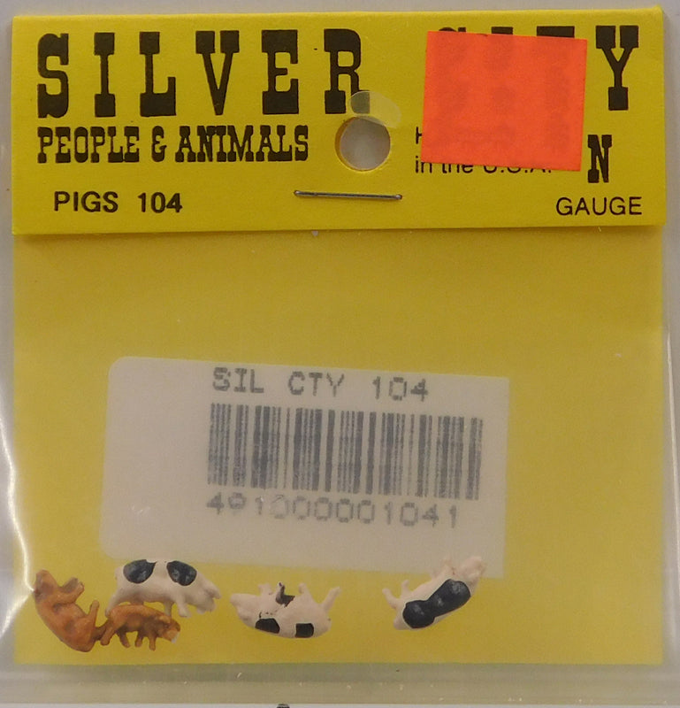 Silver City 104 N Pig Figures (Set of 5)