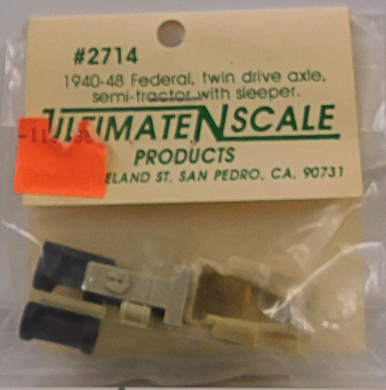 Ultimate N Scale 2714 N 1940-48 Federal Dual Axle Semi-Tractor with Sleeper
