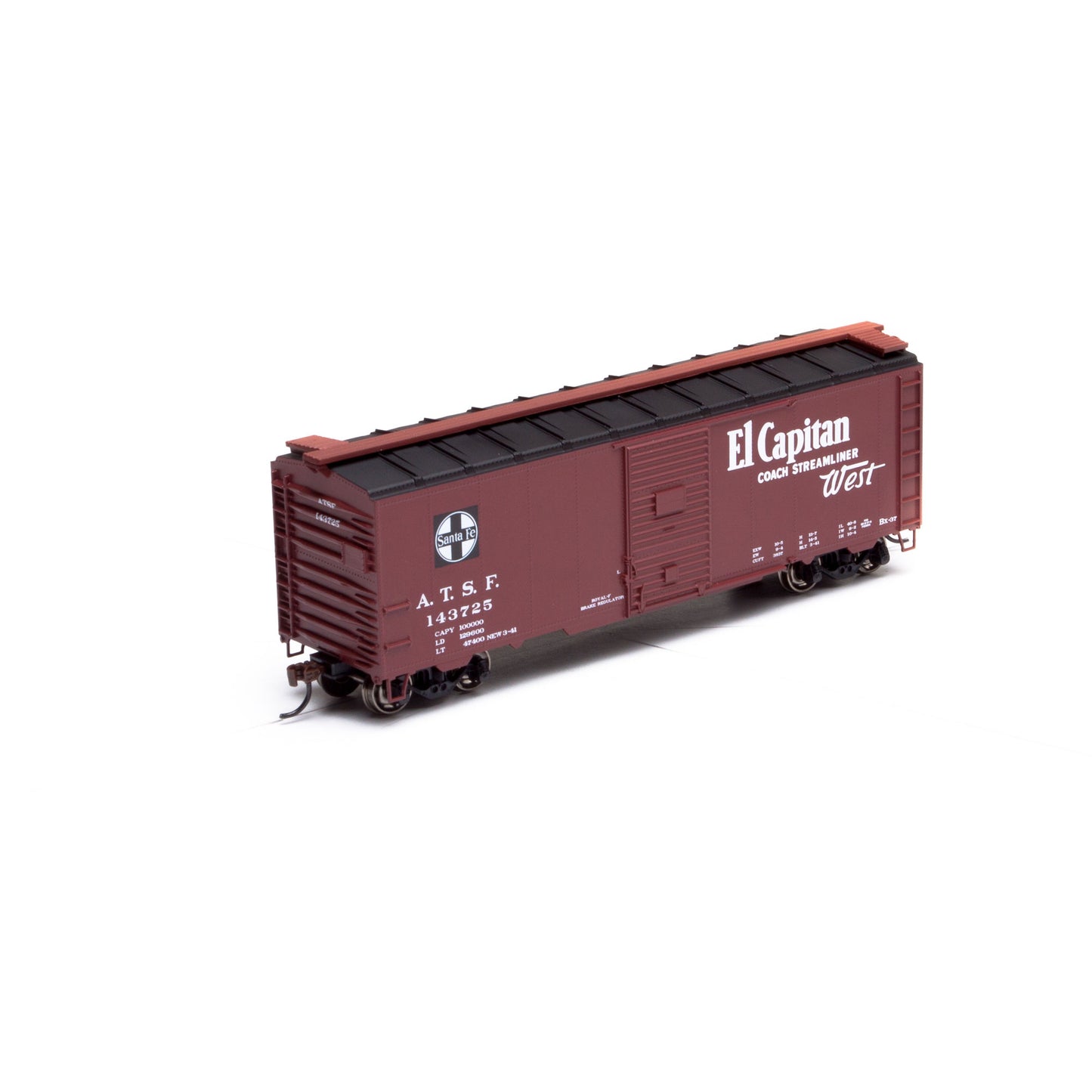 Athearn 73504 HO Santa Fe "El Capitan" 40' Youngstown Door Boxcar #143725