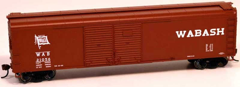 Bowser 60171 HO Wabash X32 4 Door Boxcar #21018 Freight Car