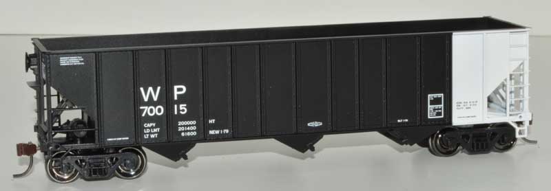 Bowser 41538 HO Western Pacific White Rotary End 100 Ton Hopper Car Kit #70015