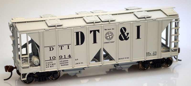 Bowser 60092 HO Scale Detroit Toledo & Ironton 70 Ton Covered Hopper Kit #10914