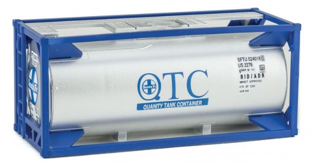 Walthers 949-8107 HO Santa Fe 20' Tank Container Kit